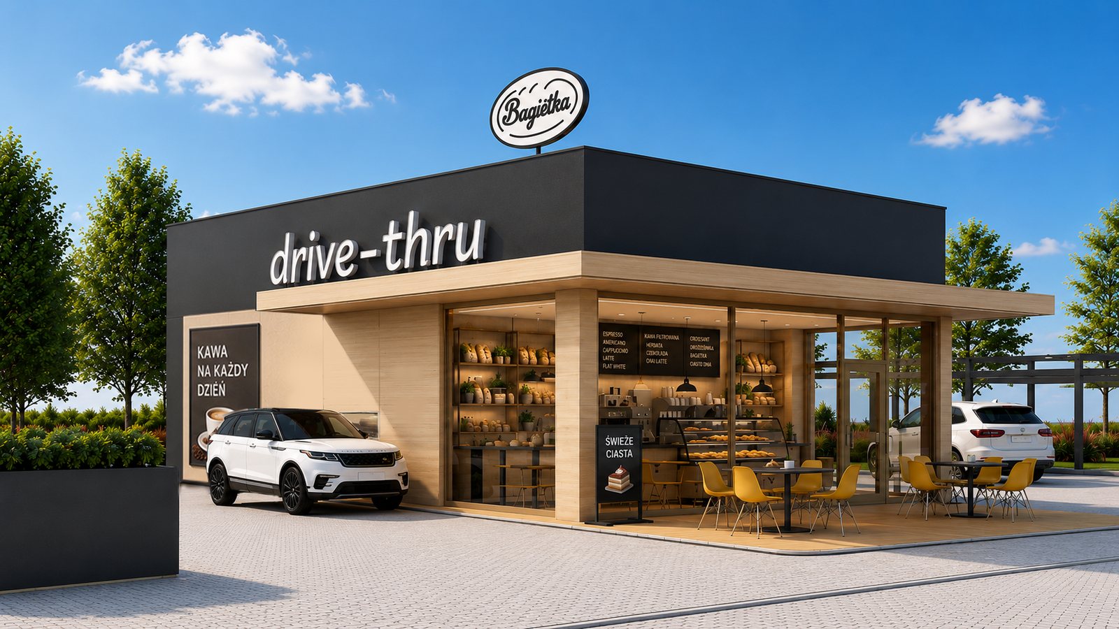 Kawiarnia i piekarnia drive-thru